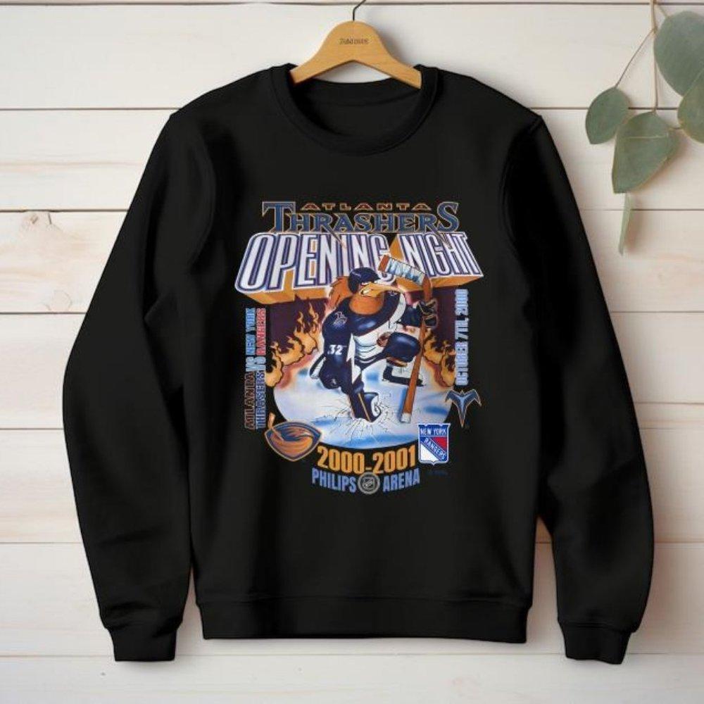 2000 Opening Night Atlanta Thrashers New York Rangers Sport Sweater